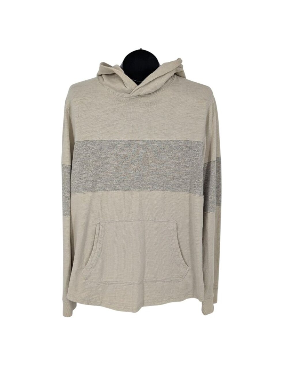 Abercrombie & Fitch Colorblock Hoodie Pullover‎ Neutral Minimalist Comfort Large